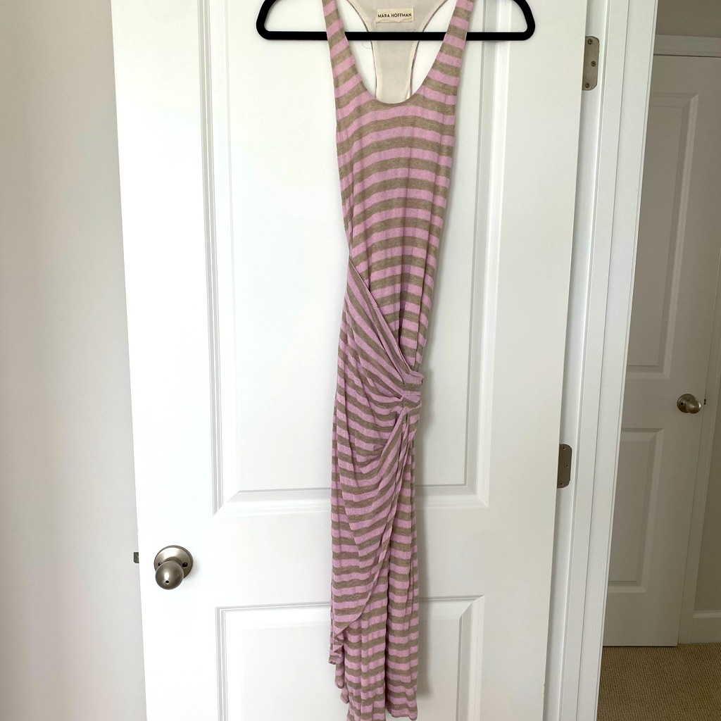 Mara Hoffman Flattering Knit Striped Dress